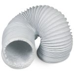 Abluftschlauch 125er Rundsystem 3m weiß für Dunstabzugshaube