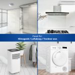 Abluftschlauch 125er Rundsystem 3m weiß für Dunstabzugshaube – Bild 6