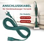 Anschlusskabel 10 m wie Vorwerk für Handstaubsauger Stielstaubsauger