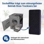 Sockelfilter Set 2x wie Gorenje 327136 225x105x30mm an Wärmetauscher Trockner – Bild 4