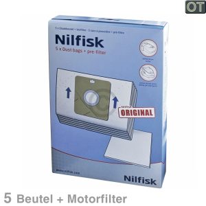 Staubsaugerbeutel Nilfisk 30050002 5x Filter Beutel für Action Bodenstaubsauger