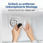 Kohlefilter Set 2x wie Liebherr 9096342 45mmØ für KühlGefrierKombination – Bild 5
