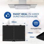 Kohlefilter 300x198mm wie Siemens DSZ4551 LZ45510 11025805 für Dunstabzugshaube