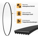 Keilrippenriemen wie Bauknecht 481935828002 1992 PH 7 für Trockner