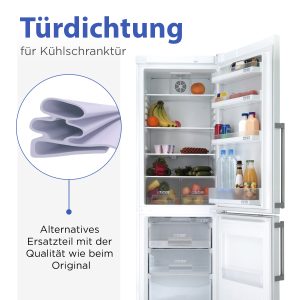 Türdichtung 2 m Universal weiß PVC für Kühlschrank Gefrierschrank