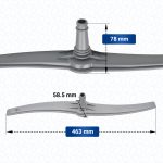 Sprüharm Bosch 00668148 unten aus Kunststoff für Geschirrspüler – Bild 2