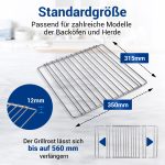 Grillrost wie Electrolux 902979222/4 350-560mm ausziehbar für Backofen – Bild 2