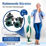 Bürstenwalze Set 2 Stück wie Vorwerk MisterVac VB-128 Rolle für Staubsauger – Bild 2