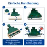 Bürstenwalze Set 2 Stück wie Vorwerk MisterVac VB-128 Rolle für Staubsauger – Bild 4