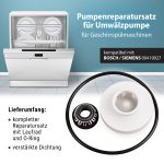Wellendichtung wie Bosch 00419027 mit Flügel für Umwälzpumpe Geschirrspüler