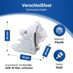 Ablaufpumpe wie Bosch 00165261 für Geschirrspüler – Bild 2