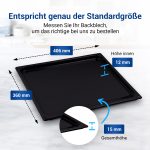 Backblech wie Gorenje 334774 Fettpfanne 406x360x15mm für Backofen Herd
