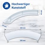 Türgriff wie Siemens Bosch 00497522 für Trockner WT44 WT46 WT34 – Bild 5