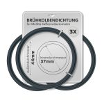 Lippendichtung Set 3x wie Melitta 6556501 Dichtring für Kaffeevollautomat