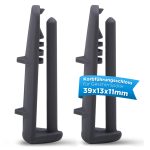 Laufschienenanschlag Set 2x wie Beko 1880580400 Abdeckkappe für Geschirrspüler