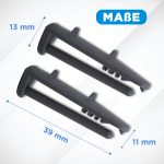 Laufschienenanschlag Set 2x wie Beko 1880580400 Abdeckkappe für Geschirrspüler