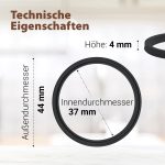 Dichtring Set 2x wie Melitta 6556501 Lippendichtung für Kaffeemaschine