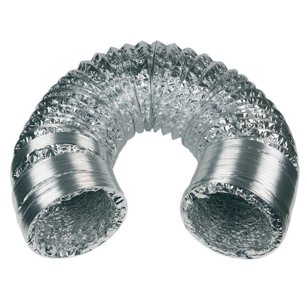 Flexrohr Alu 125er 10m Stahlspirale Abluftschlauch für Dunstabzugshaube