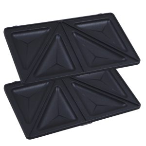 Sandwich-Platte 2x Tefal XA8102F0 XA800212 Club Sandwich + Rezeptbuch für Waffelautomat