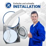 Türgriff Griff kompatibel mit Bosch 00644221 weiß für Trockner