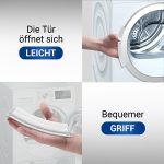 Türgriff Griff kompatibel mit Bosch 00644221 weiß für Trockner