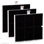 Aktivkohlefilter Set 3x wie Balay 00361047 255x265mm für Dunstabzugshaube