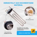 Heizelement wie AEG 1327242416 Heizstab mit Fühler für Waschmaschine – Bild 4