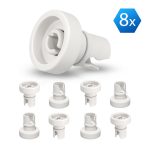 Korbrolle 8Stk Set kompatible mit Zanussi 5026997000/5 Rollen für Spülmaschine