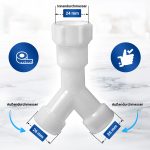 Gabelanschluss Doppelanschluss 3/4 Zoll für Zulaufschlauch Waschmaschine – Bild 2