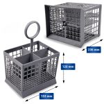 Besteckkorb wie Bosch Neff 00093986 153x120x235 mm für Spülmaschinen