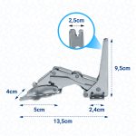 Türscharnier AEG 221120104/7 links oben / rechts unten für Kühlschrank – Bild 2