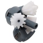 Antrieb Bosch 00177509 mit Kegelrädern und Metallring für Küchenmaschine