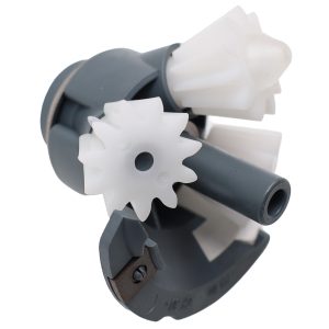 Antrieb Bosch 00177509 mit Kegelrädern und Metallring für Küchenmaschine