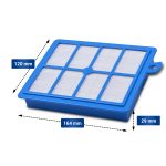 Hepa Filter wie AEG 9001951194 EFH12W Philips FC8031 für Staubsauger – Bild 2