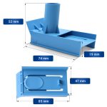 Saugheber 2 Stk Bosch 00637029 für Waschmitteleinspülschale in Waschmaschine – Bild 2