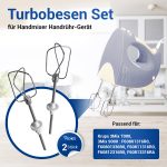 Rührbesen Set 2 Stück wie Krups SS-192926 für Handmixer – Bild 3