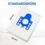 Filterbeutel Set 5x wie Miele 9917730 TypG/N HyClean Efficiency für Staubsauger