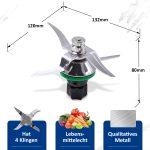 Mixmesser wie Vorwerk Thermomix TM5 Ersatz für Küchenmaschine TM5