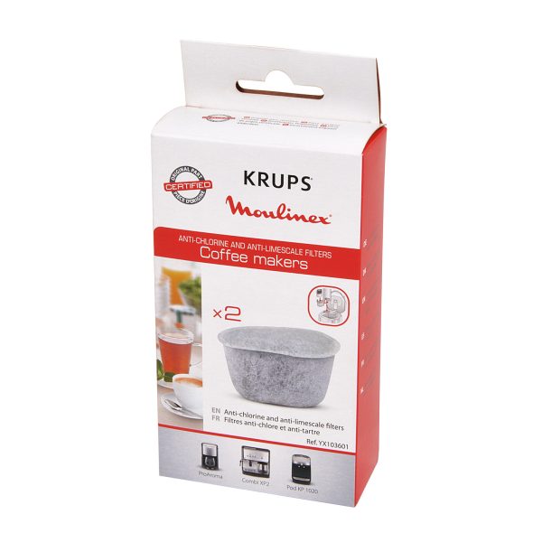 Duofilter Krups YX103601 Set 2x ohne Halterung für Kaffeemaschine ProAroma