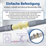 Ablaufschlauchverbinder für 19/22mmØ Schlauch Waschmaschine Geschirrspüler – Bild 3