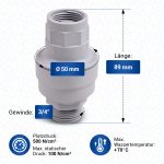Sicherheitsventil Aquastop für Zulaufschlauch Waschmaschine Spülmaschine