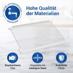 Glasplatte wie AEG Electrolux 225153106/3 475x305mm für Kühlschrank – Bild 4