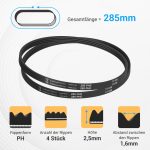 Keilrippenriemen wie Arçelik Beko 491500303 285 PH4E für Trockner