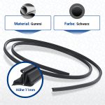 Türdichtung wie Electrolux AEG 3565144015 Gummi Dichtung 160 cm für Backofen