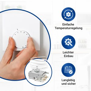 Thermostat wie Liebherr 6151190 Ranco K57-L5537 für Kühlschrank