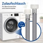 Zulaufschlauchverlängerung 1,5m 25°C Kaltwasser für Waschmaschine Geschirrspüler – Bild 2