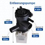 Ablaufpumpe wie Bosch 00145212 Copreci mit Pumpenkopf für Waschmaschine – Bild 4