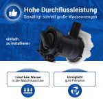 Ablaufpumpe wie Bosch 00145212 Copreci mit Pumpenkopf für Waschmaschine – Bild 5