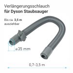 Verlängerungsschlauch wie Dyson 900656-04 ausziehbar für Handstaubsauger