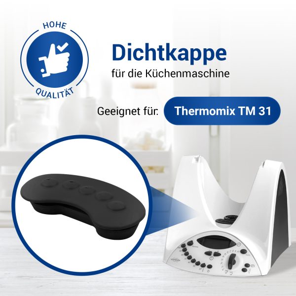 Dichtkappe Gummiabdeckung wie Vorwerk Thermomix TM31 für Küchenmaschine